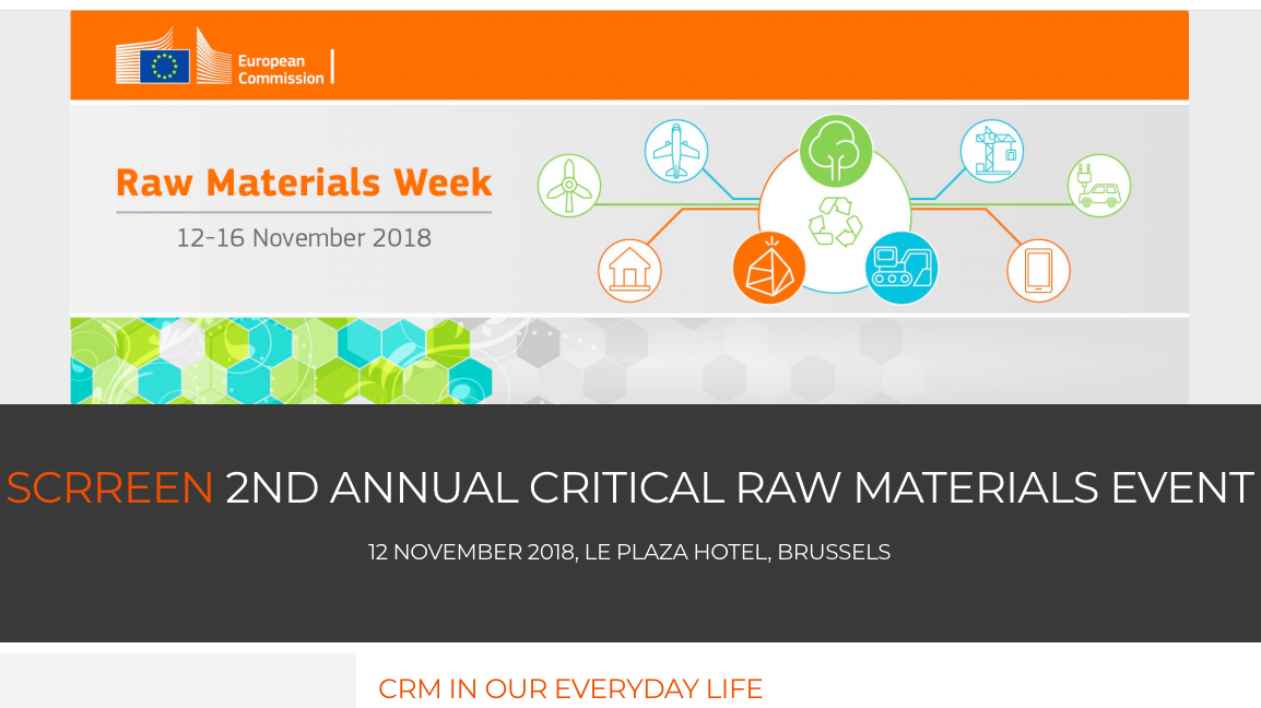 raw materials week - 2nd EU Critical Raw Materials Event- Critical Raw Materials
